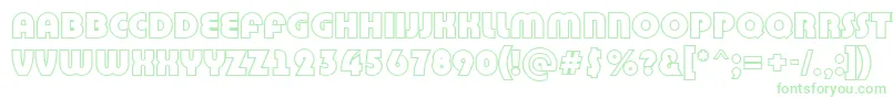 Bighau9-Schriftart – Grüne Schriften