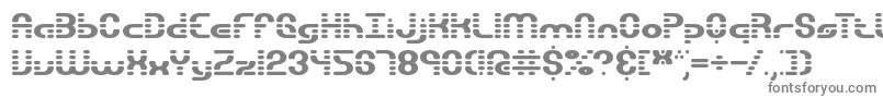 graviseg-fontti – harmaat kirjasimet valkoisella taustalla