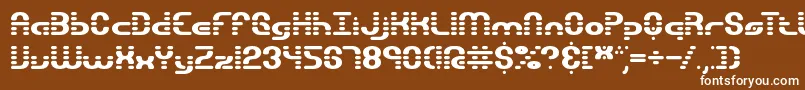 フォントgraviseg – 茶色の背景に白い文字