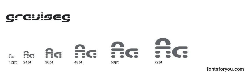 Размеры шрифта Graviseg (128420)
