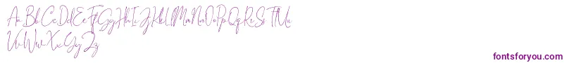 Gravity Handwritten-Schriftart – Violette Schriften