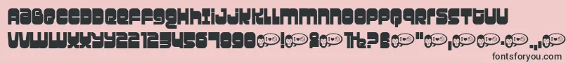 Gravity Font – Black Fonts on Pink Background