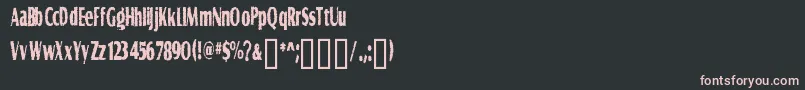 フォントGRAVS    – 黒い背景にピンクのフォント