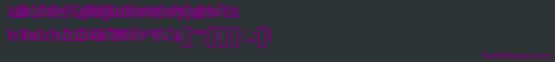 Шрифт GRAVS    – фиолетовые шрифты на чёрном фоне