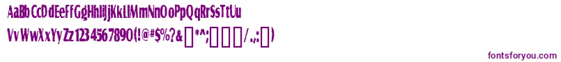 GRAVS    Font – Purple Fonts on White Background