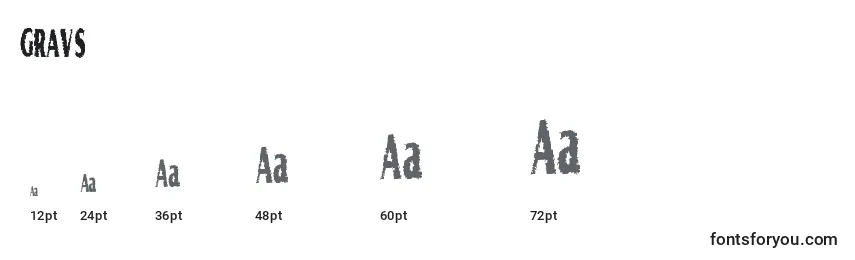 GRAVS    (128425) Font Sizes