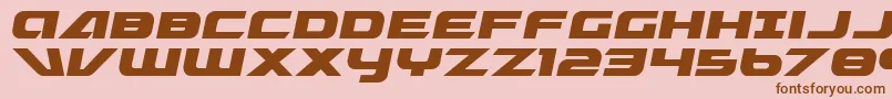 graymalkin-Schriftart – Braune Schriften auf rosa Hintergrund