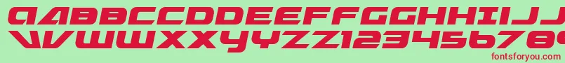 graymalkin Font – Red Fonts on Green Background