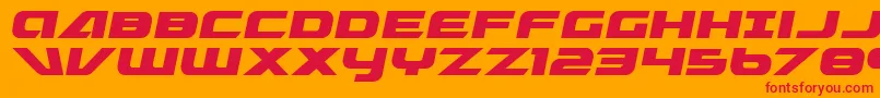 graymalkin Font – Red Fonts on Orange Background