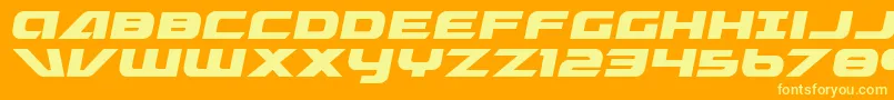 graymalkin Font – Yellow Fonts on Orange Background