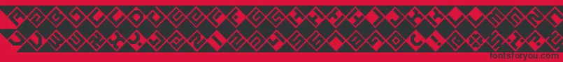graze Font – Black Fonts on Red Background