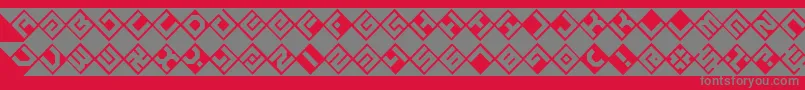 graze-Schriftart – Graue Schriften auf rotem Hintergrund