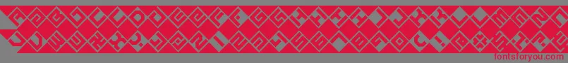 graze Font – Red Fonts on Gray Background
