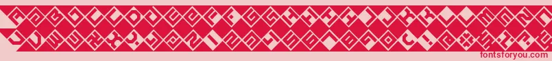 graze Font – Red Fonts on Pink Background