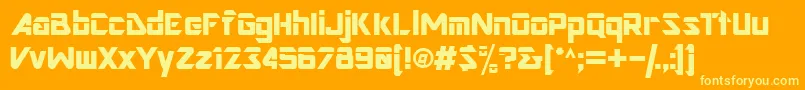 grd      Font – Yellow Fonts on Orange Background