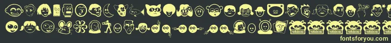 GREAH    Font – Yellow Fonts on Black Background