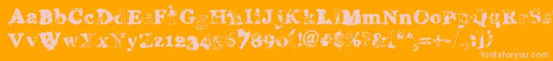 More about GREAM Font GREAM Font – Pink Fonts on Orange Background