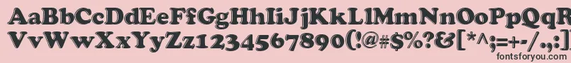 grease   Font – Black Fonts on Pink Background