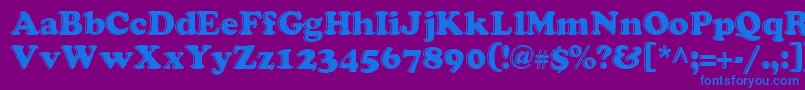 grease   Font – Blue Fonts on Purple Background