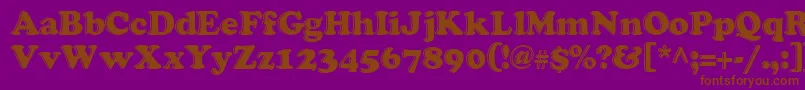 grease   Font – Brown Fonts on Purple Background