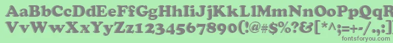 grease   Font – Gray Fonts on Green Background