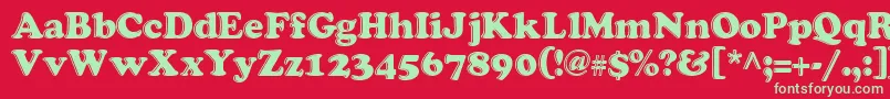 grease   Font – Green Fonts on Red Background