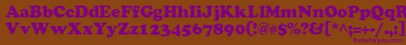 grease   Font – Purple Fonts on Brown Background