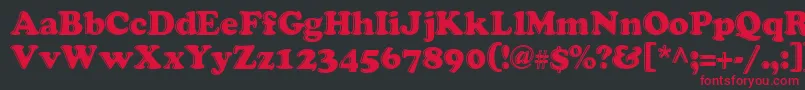 grease   Font – Red Fonts on Black Background