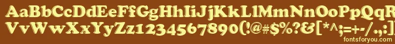 grease   Font – Yellow Fonts on Brown Background