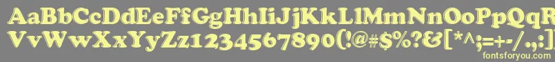 grease   Font – Yellow Fonts on Gray Background