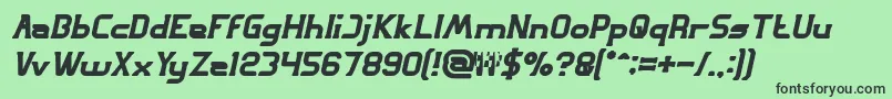 GREAT ADVENTURE Bold Italic Font – Black Fonts on Green Background