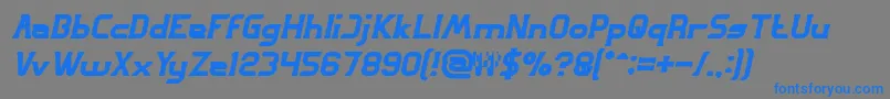 GREAT ADVENTURE Bold Italic Font – Blue Fonts on Gray Background