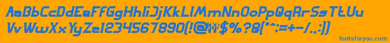 GREAT ADVENTURE Bold Italic Font – Blue Fonts on Orange Background