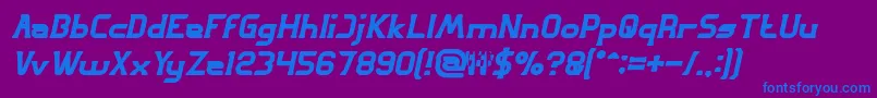 fuente GREAT ADVENTURE Bold Italic – Fuentes Azules Sobre Fondo Morado