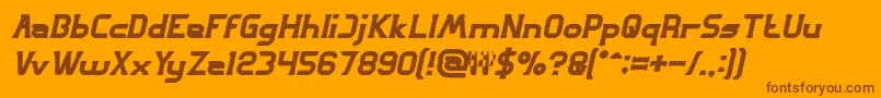 GREAT ADVENTURE Bold Italic Font – Brown Fonts on Orange Background