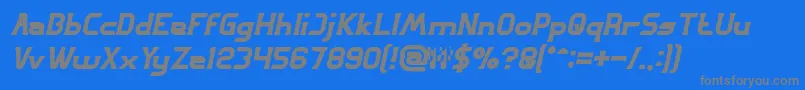 GREAT ADVENTURE Bold Italic Font – Gray Fonts on Blue Background