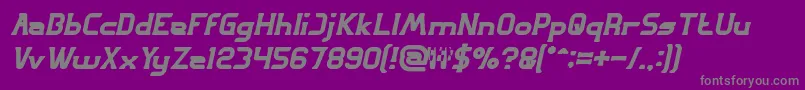 fuente GREAT ADVENTURE Bold Italic – Fuentes Grises Sobre Fondo Morado