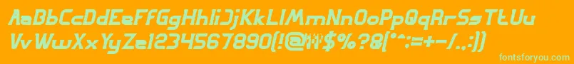 GREAT ADVENTURE Bold Italic Font – Green Fonts on Orange Background