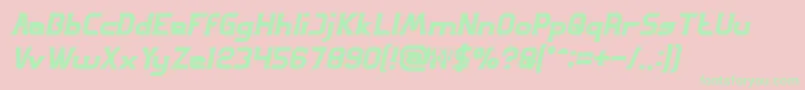 GREAT ADVENTURE Bold Italic Font – Green Fonts on Pink Background