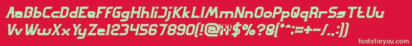 GREAT ADVENTURE Bold Italic Font – Green Fonts on Red Background