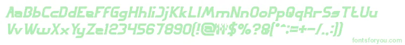 GREAT ADVENTURE Bold Italic Font – Green Fonts on White Background