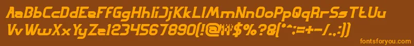 GREAT ADVENTURE Bold Italic Font – Orange Fonts on Brown Background