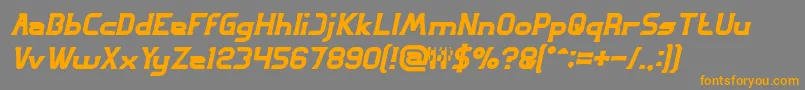 GREAT ADVENTURE Bold Italic Font – Orange Fonts on Gray Background