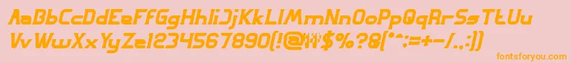 GREAT ADVENTURE Bold Italic Font – Orange Fonts on Pink Background