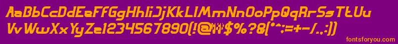 GREAT ADVENTURE Bold Italic Font – Orange Fonts on Purple Background
