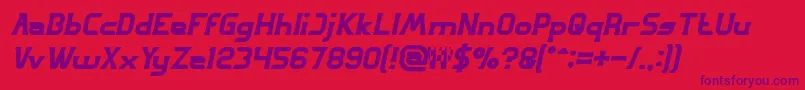 GREAT ADVENTURE Bold Italic Font – Purple Fonts on Red Background