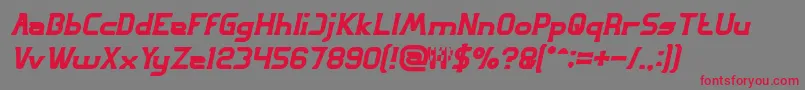 GREAT ADVENTURE Bold Italic Font – Red Fonts on Gray Background