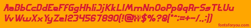 fuente GREAT ADVENTURE Bold Italic – Fuentes Rojas Sobre Fondo Naranja