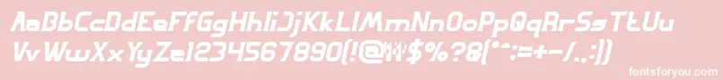 GREAT ADVENTURE Bold Italic Font – White Fonts on Pink Background