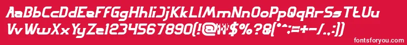 GREAT ADVENTURE Bold Italic Font – White Fonts on Red Background